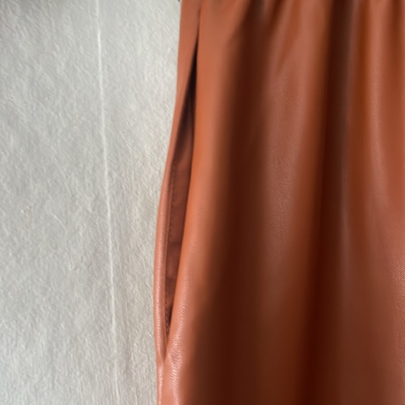 Plus size Who What Where Faux Leather Rust Skirt size XXL - NWT - Picture 4 of 6